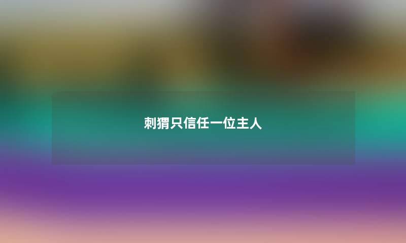 刺猬只信任一位主人